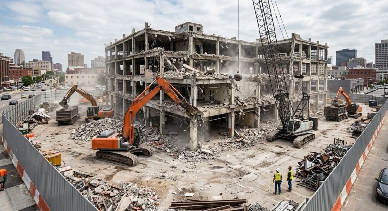 Factory Demolition in Sacramento, CA